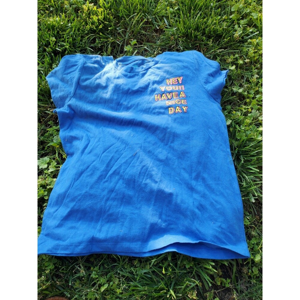 Thereabouts Hey You!! Have A Nice Day Print Kids T-Shirt Size L 14